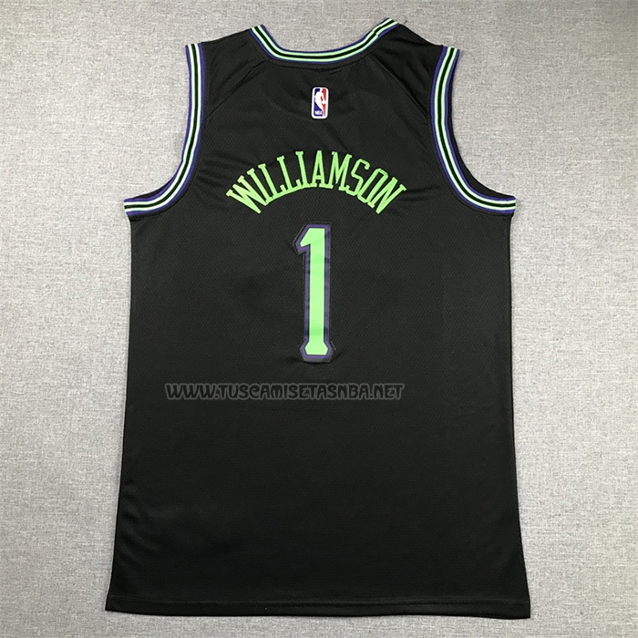 Camiseta Zion Williamson NO 1 New Orleans Pelicans Ciudad 2023-24 Negro
